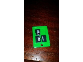 4x micro sd card case remix electronics 3d print model - Mito3D