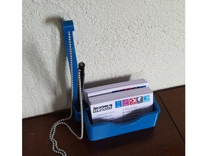 negócio titular do cartão de caneta office visita equipamento escritório material 3d print model - Mito3D