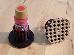 craft paint bottle holder art tools 3d print model - Mito3D
