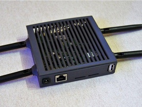 case routerboard 912uag-2hpnd 4 antena electronics mikrotik 3d print model - Mito3D