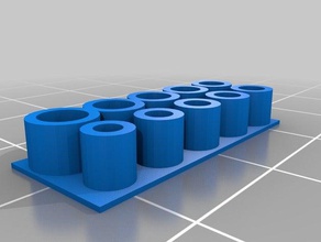 küçük cıvata vida boyutu test 3d yazıcı aksesuarları baskı 3d print model - Mito3D