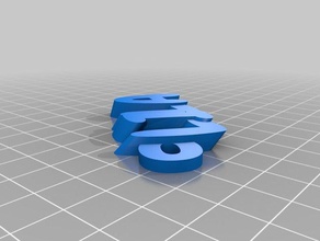 lila Schlüsselanhänger keyfob - Organisation kundengebundene 3d print model - Mito3D