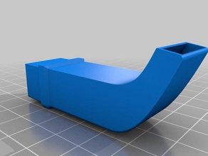 simple duct tactical x carriage 3d printer parts 3d print model - Mito3D