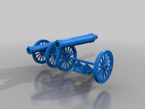 antiguo cañón dedicado abuelo La impresión en 3d 3d print model - Mito3D