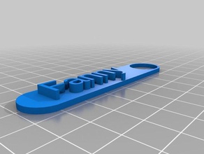 fanny Anahtarlık özelleştirilmiş 3d print model - Mito3D