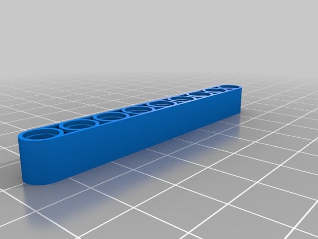 lego technic beam 9 3d printing customized 3D print model - Mito3D