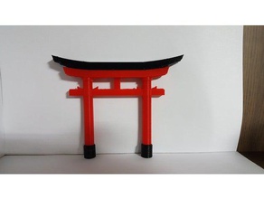 torii color buildings & structures japan 3d print model - Mito3D