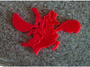 clippy sebastian mutfak ve yemek pişirme klip yengeç Denizkızı fare kulakları tarifleri tarifi kart sahibi 3d print model - Mito3D