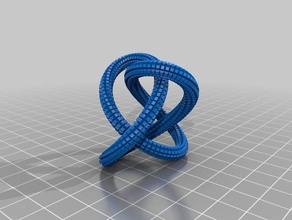 decorated knots math art 3d print model - Mito3D