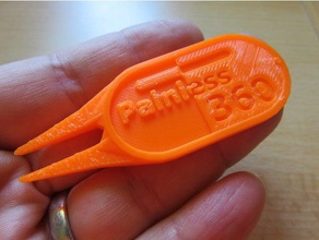 painless360 golf divot repair tool hobby 3d print model - Mito3D