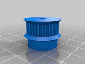 my customized parametric pulley gt2 - 32 tooth profiles 12 3d printer parts 3d print model - Mito3D