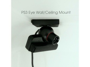ps3 mur de l'œil montage au plafond la caméra support playstation eye 3d print model - Mito3D