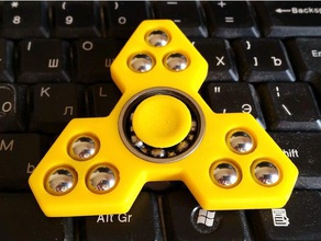 fidget spinner mitsu remix 10mm balls mechanical toys hand mitsubishi 3d print model - Mito3D