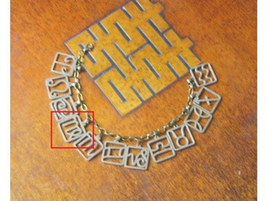 zodiac - virgo charm bracelets astrology charms 3d print model - Mito3D