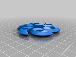 my customized deadly wave fidget spinner pick-a-weight toys & games 3d print model - Mito3D