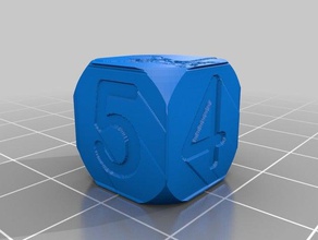 özel nihai yapılandırılabilir zar benim özelleştirilmiş 3d print model - Mito3D