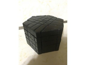 5x5 prisma esagonale twisty puzzle stampato solo estensioni nessun taglio richiesto i Puzzle 3d rompicapo cubo gioco intelligence di del rubiks cube smart test giocattolo 3d print model - Mito3D
