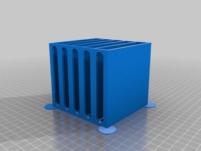 boite rangement vierta 5 mano spinner personalizado 3d print model - Mito3D