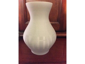 smooth vase decor 3d printing flower 3d print model - Mito3D
