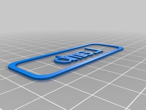 kuzu - isim etiketi işaretler ve logolar özelleştirilmiş 3d print model - Mito3D