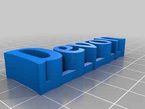 devon esculturas personalizado 3d print model - Mito3D