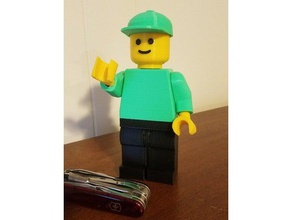 Gesicht jumbo-lego-Mann Menschen lego 3d print model - Mito3D