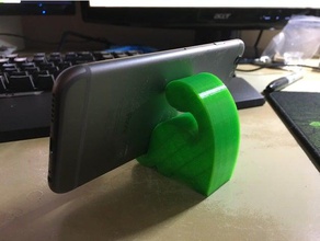 dinosaur cell phone stand mobile 3d print model - Mito3D