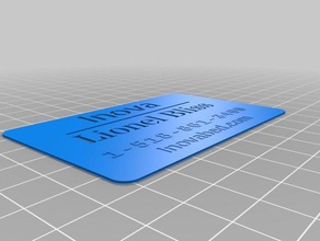 lyle business card office customized 3d print model - Mito3D