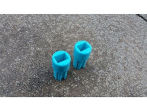 25mm tube-ends usb socket 3d printing led light tube end 3d print model - Mito3D