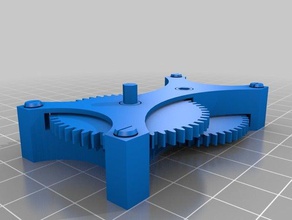 parametric gearbox module v2 parts gears openscad 3d print model - Mito3D