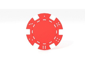 casino chip coins & badges gambling game money 3d print model - Mito3D