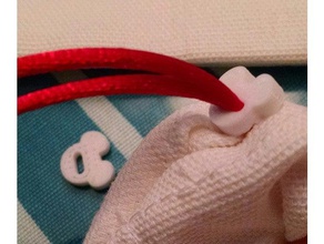 stringa di cattura accessori borsa draw-string-bag l'attrito mouse con le orecchie del string-titolare stringhe 3d print model - Mito3D
