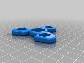 corazón de lado 3x3 8 juguetes mecánicos personalizado 3d print model - Mito3D