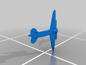 Pervaneler dönüyor 2 basit uçaklar araç 3d print model - Mito3D