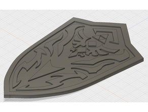 botw royal guard ' s shield Spiele Atem wild Schild zelda 3d print model - Mito3D