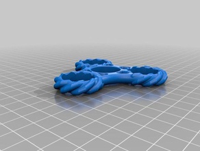 knotted fidget spinner 3d printing hand toy 3d print model - Mito3D