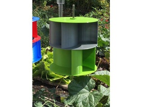 impilabile ugrinsky verticale turbina eolica asse all'aperto e giardino vawt della di vento 3d print model - Mito3D
