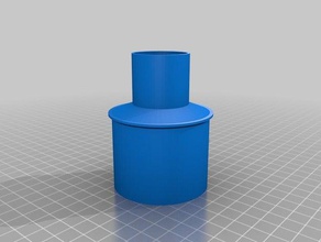 v2 vacuum hose adapter 225 dustboot parts customized 3d print model - Mito3D