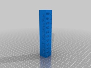 anet a8 hatchbox pla temperature calibration tower 3d printing tests customized 3d print model - Mito3D