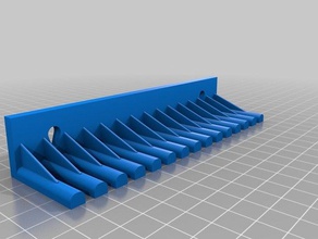 meine angepasste test lead holder-basic-Breite variiert Werkzeug-Halterungen & - Boxen kundengebundene 3d print model - Mito3D