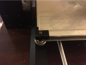 maker select v2 glass bed clip 3d printer parts holder monoprice makerselect 3d print model - Mito3D
