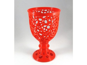 chalice futility sculptures 3d voronoi cup goblet sculpture 3d print model - Mito3D