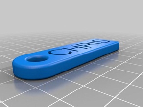 chris keychain accessories customized 3d print model - Mito3D