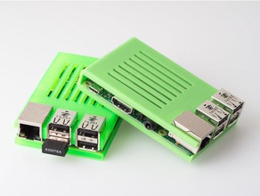 cover raspberry pi 3 electronics case 3d print model - Mito3D