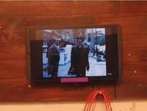 tablet smartphone fixed wall holder gadgets sgabolab 3d print model - Mito3D
