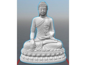 thailand buddha lower poly count flat bottom 3d printing 3d print model - Mito3D
