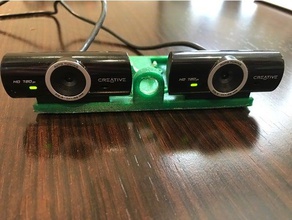 stereo vision, creative live cam Sync hd - Elektronik Kamera-Halterung webcam-Halter webcam mount 3d print model - Mito3D