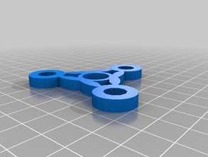 pequeno triplo fidget mecânico de brinquedos personalizado 3d print model - Mito3D