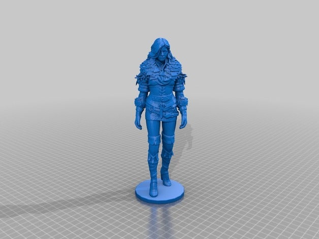 yennefer witcher 3d stl modelo h208mm brinquedo & acessórios para jogos 3 witcher3 3D print model - Mito3D