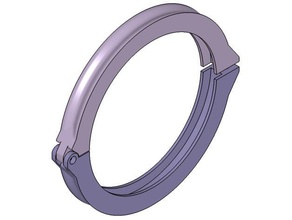 top mount - pool clamping ring 162mm reinforced replacement parts 3d print model - Mito3D